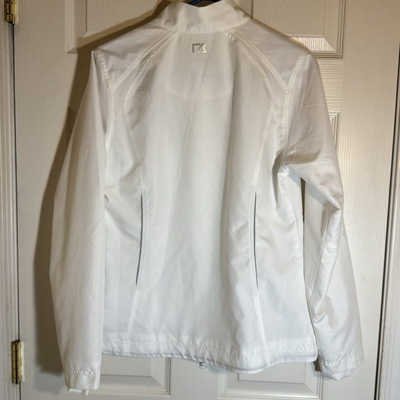 CUTTER AND BUCK BALTIMORE RAVENS WOMENS GREY CHARTER ECO LIGHT WEIGHT JACKET - Picture 5 of 8